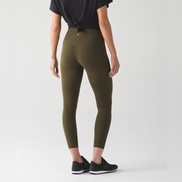 Lululemon Align Pant II Military Green Size 2 in GUC - Picture 2 of 10